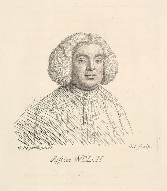 Justice Welch, by William Hogarth