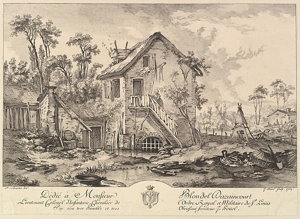 Landscape, by Jean Pierre Louis Laurent Hoüel