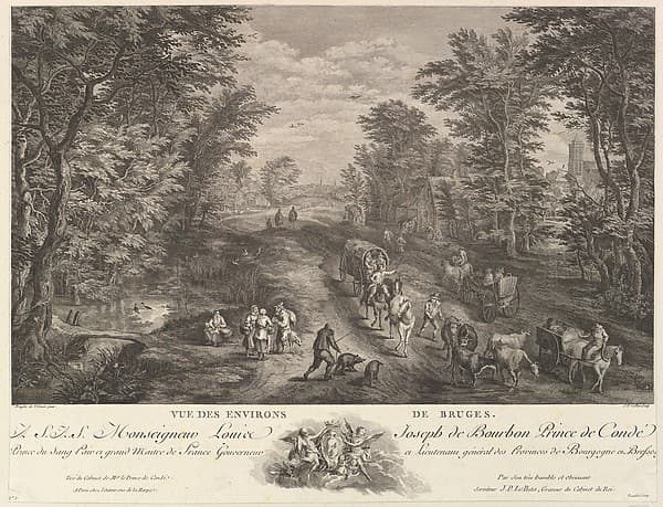 View of the Surroundings of Bruges (Vue des environs de Bruges), by Jacques Philippe Le Bas