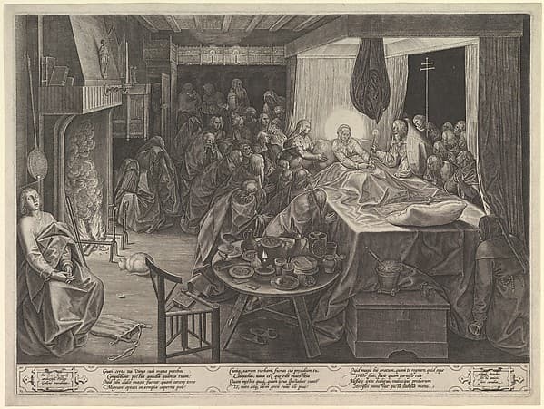 The Death of the Virgin, by Philips Galle