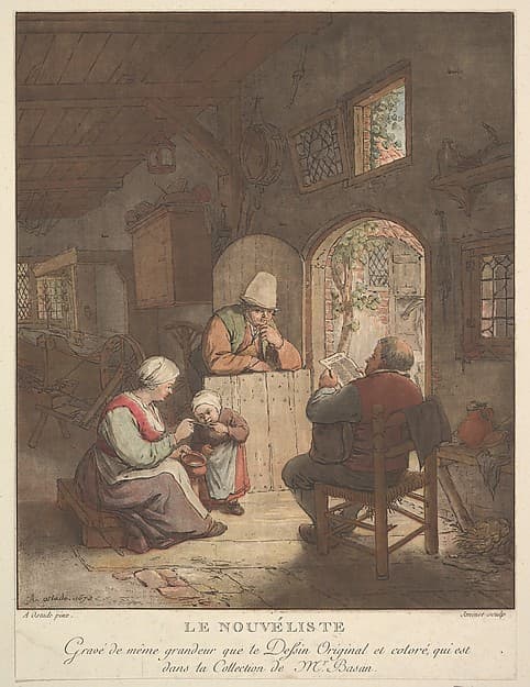 Le Nouvéliste, by Jean François Janinet