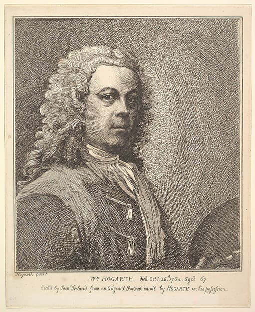 William Hogarth, Self Portrait, by Samuel Ireland
