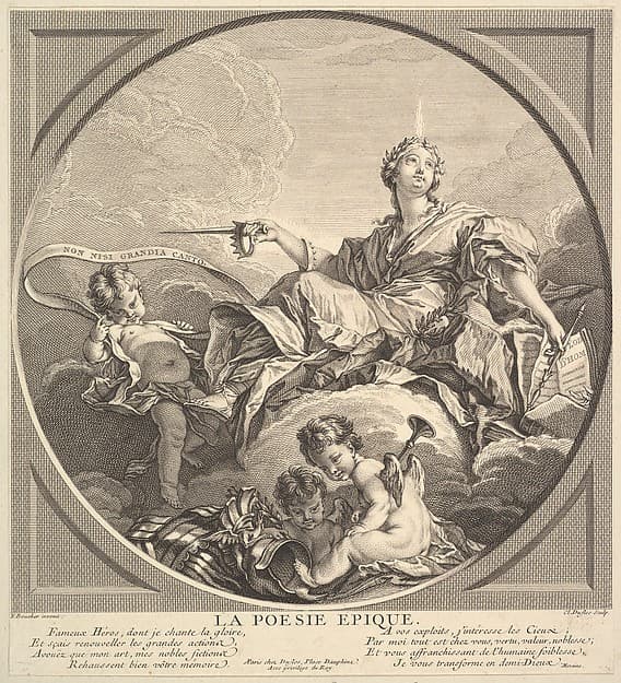Epic Poetry, by Claude Augustin Duflos le Jeune