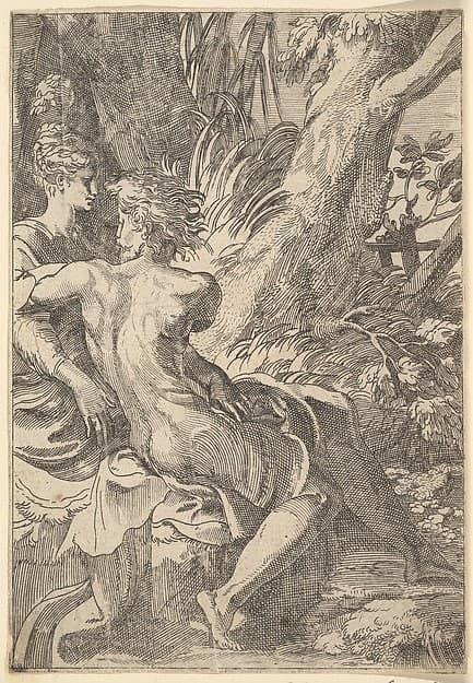The Lovers, by Anonymous, Italian, 16th to 17th century