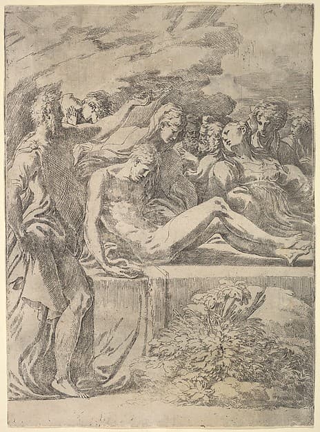 Entombment, by Parmigianino (Girolamo Francesco Maria Mazzola)