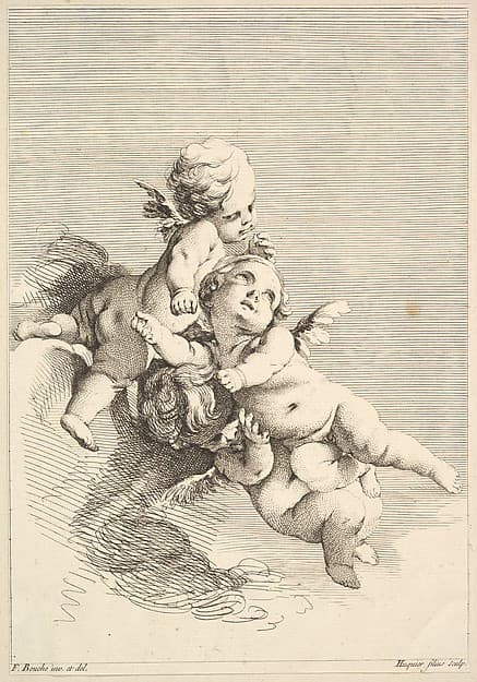 Three Cupids, by Jacques Gabriel Huquier