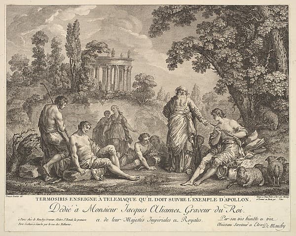 Termosiris Teaching Telemachus to Follow the Example of Apollo, by Pietro Antonio Martini