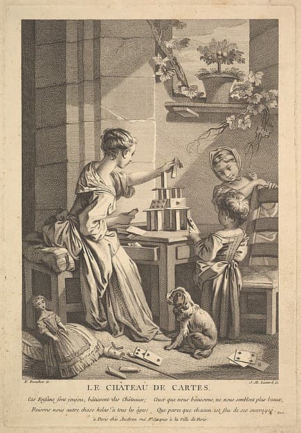 House of Cards, by Jean Michel Liotard