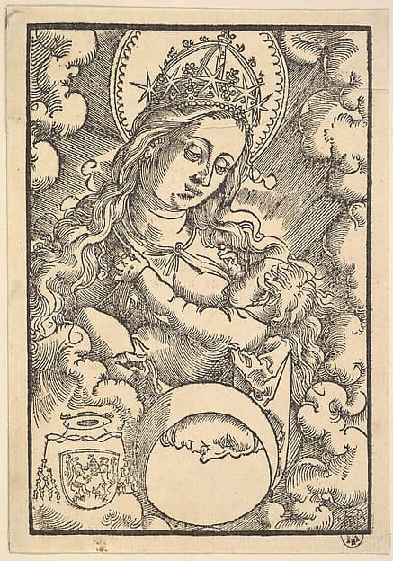 Madonna Lactans, from "Enchiridon Poeticum", by Hans Baldung (called Hans Baldung Grien)