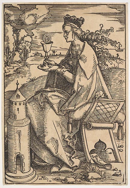 St. Barbara, by Hans Baldung (called Hans Baldung Grien)