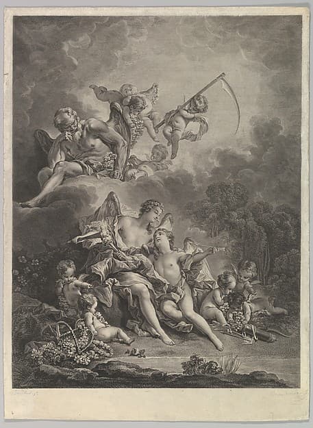 L'Hymen et l'Amour (Hymen and Cupid), by Jacques Firmin Beauvarlet