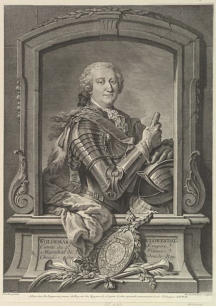 Portrait of Maréchal de Lowendal, by Nicolas de Larmessin III