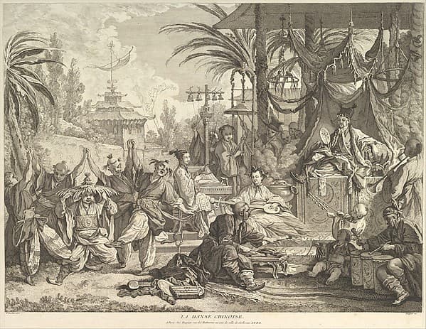 La Danse Chinoise (The Chinese Dance), from Chinoiseries, by Jacques Gabriel Huquier