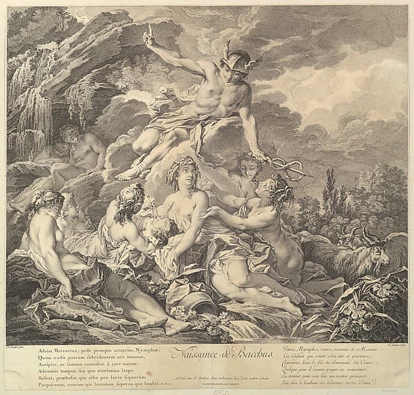 Naissance de Bacchus (Birth of Bacchus), by Pierre Alexandre Aveline