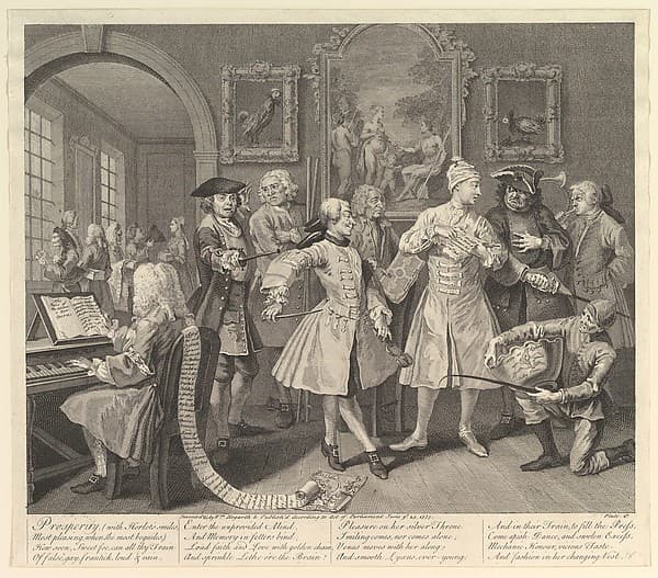 A Rake's Progress, Plate 2, by William Hogarth