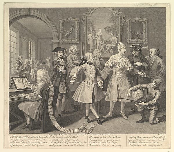 A Rake's Progress, Plate 2, by William Hogarth