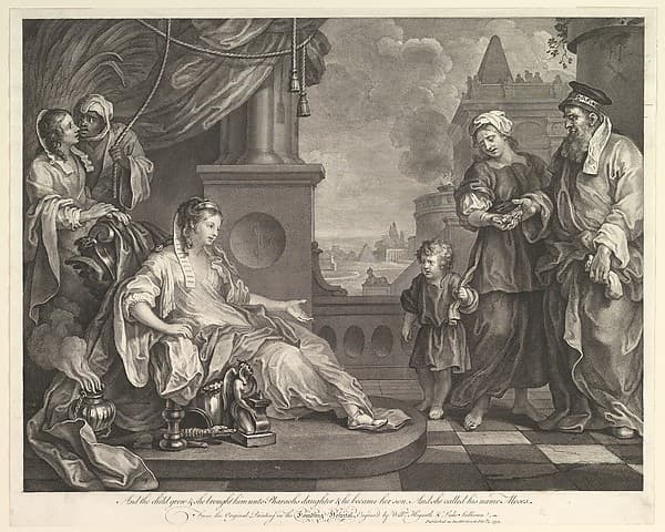 Moses Brought to Pharaoh's Daughter (Exodus 2:10), by William Hogarth