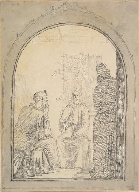 Christ and Nicodemus, by Christen Købke