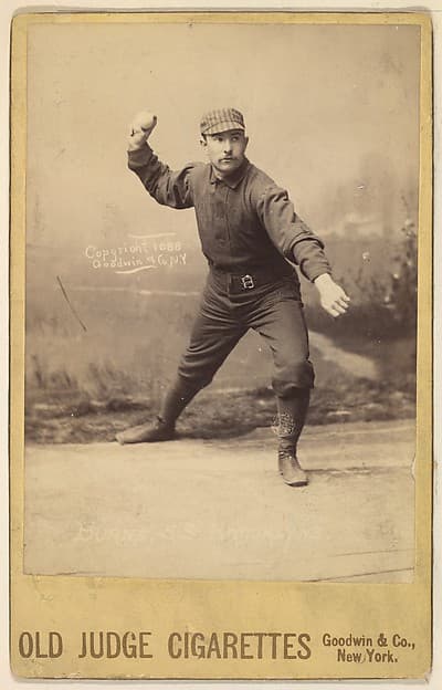 Thomas P. "Oyster" Burns, Shortstop, Brooklyn, from the series Old Judge Cigarettes, by Goodwin & Company