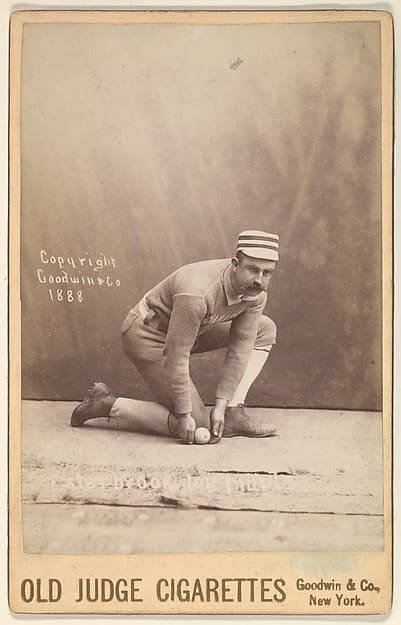 Thomas John "Dude" Esterbrook, 1st Base, Indianapolis, from the series Old Judge Cigarettes, by Goodwin & Company