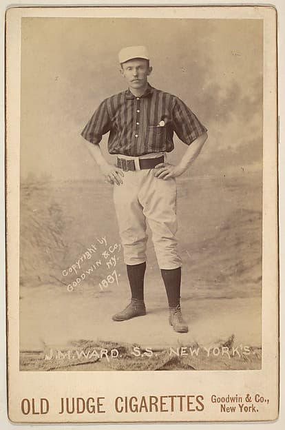 J.M. Ward, Shortstop, New York, from the series Old Judge Cigarettes, by Goodwin & Company