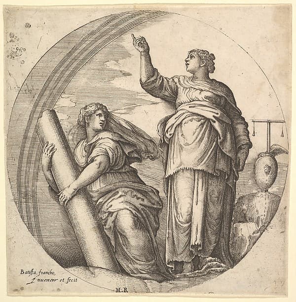 Fortitude and Justice, by Battista Franco