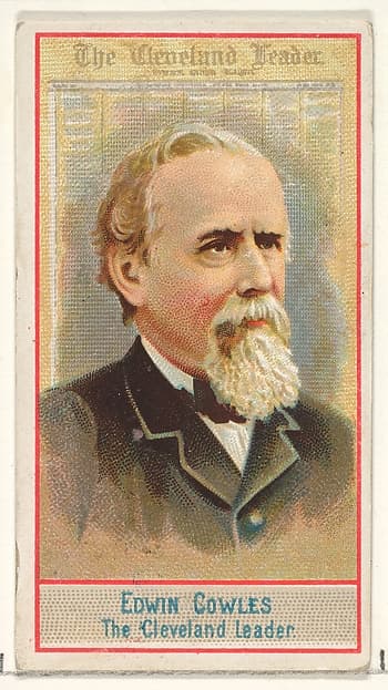 Edwin Cowles, The Cleveland Leader, from the American Editors series (N1) for Allen & Ginter Cigarettes Brands, by Allen & Ginter