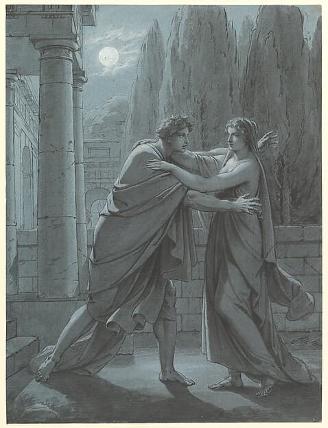 Lais Taking Aristipp by Surprise, by Heinrich Friedrich Füger
