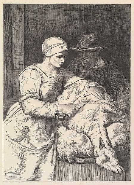 The Sheepshearer, by Henry Linton