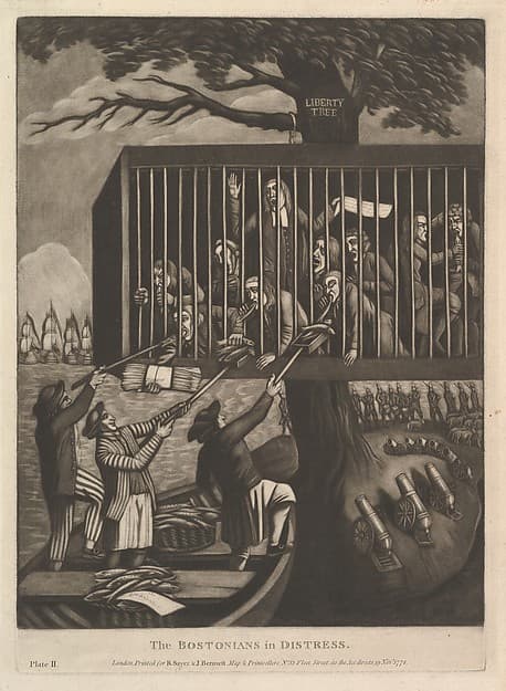 The Bostonians in Distress, by Philip Dawe