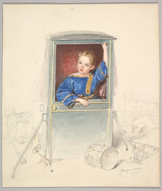Prince Paul Clemens von Metternich as a Child, Surrounded by Toys, by Rudolf Gaupmann