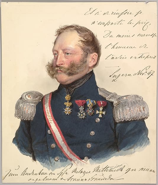 Prince Friedrich of Schwarzenberg, by Josef Kriehuber