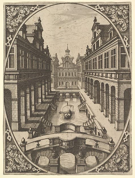 Plate from "Scenographiae...", by Johannes van Doetecum I