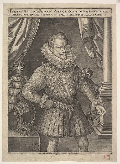 Philip William of Orange, by Jan (Johannes) Wierix