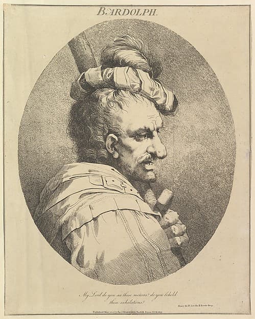 Bardolph, from "Twelve Characters from Shakespeare", by John Hamilton Mortimer