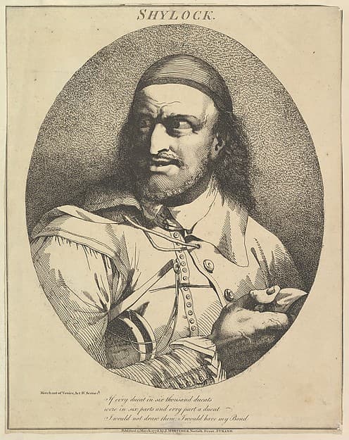 Shylock, from "Twelve Characters from Shakespeare", by John Hamilton Mortimer