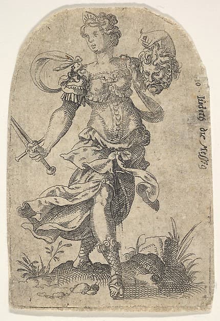 Judith, from "Celebrated Women of the Old Testament", by Jost Amman