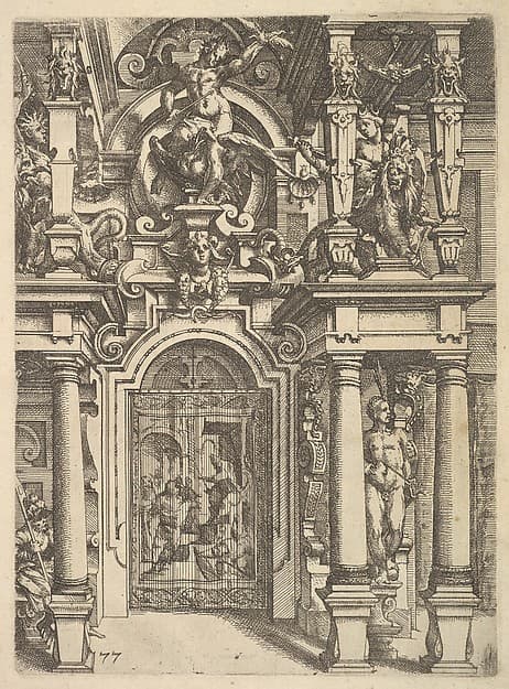 Ornament plate, from "Architettura", by Wendel Dietterlin, the Elder