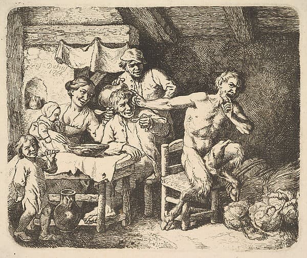 The Satyr and the Peasant, by Christian Wilhelm Ernst Dietrich