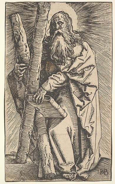 Saint Andrew, by Hans Baldung (called Hans Baldung Grien)