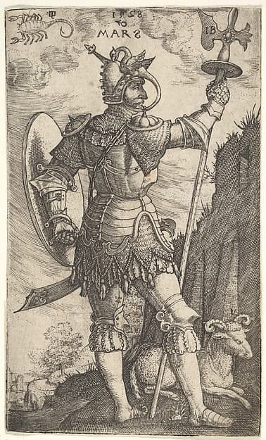 Mars, from "The Gods Who Preside Over the Planets", by Master I.B.