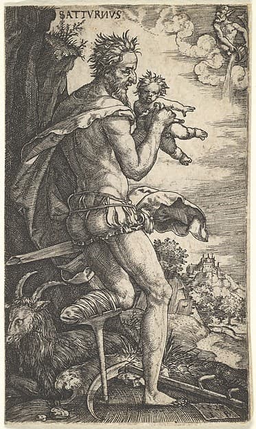Saturn, from "The Gods Who Preside Over the Planets", by Master I.B.
