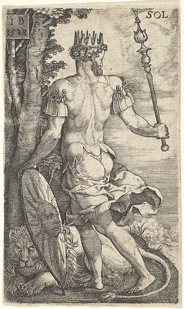 Sun, from "The Gods Who Preside Over the Planets", by Master I.B.