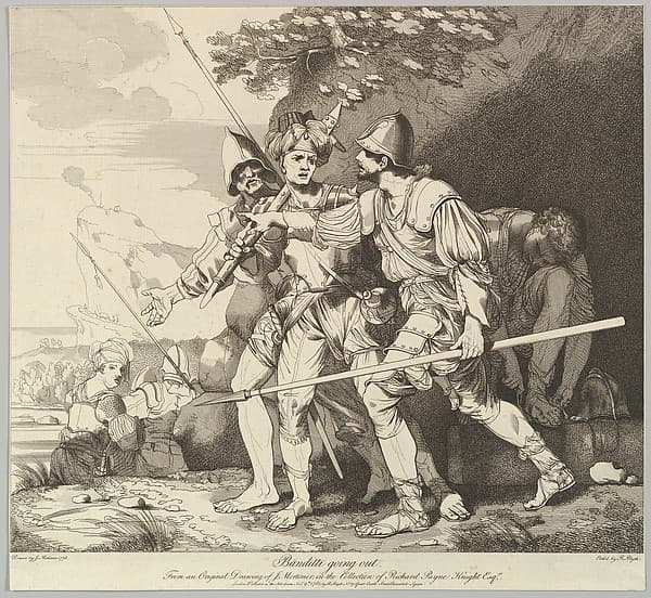 Banditti Going Out, by Robert Blyth