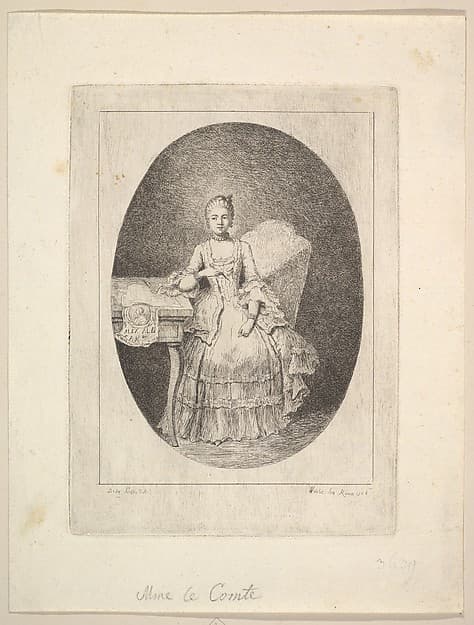 Portrait of Marguerite Le Comte, by Claude Henri Watelet