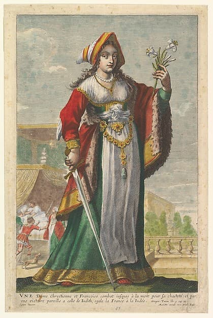 French Judith, from Pierre Le Moyne's "La Gallerie des femmes fortes", by Abraham Bosse