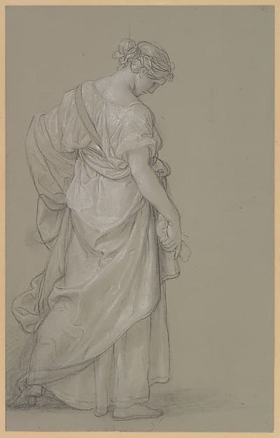 Study of a Standing Woman, by Angelica Kauffmann