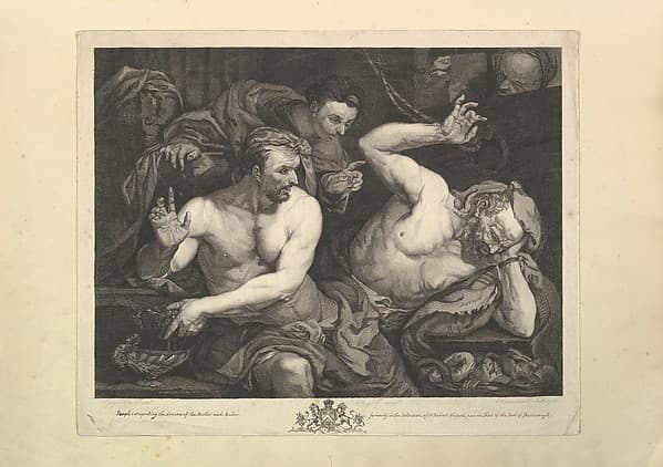 Joseph Interpreting the Dreams of Pharoah's Chief Butler and Baker, by Jusepe de Ribera (called Lo Spagnoletto)