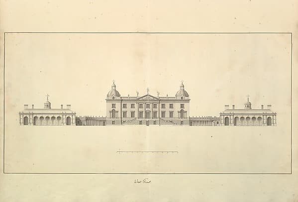 The West Front of Houghton Hall, Norfolk, Elevation, by Isaac Ware