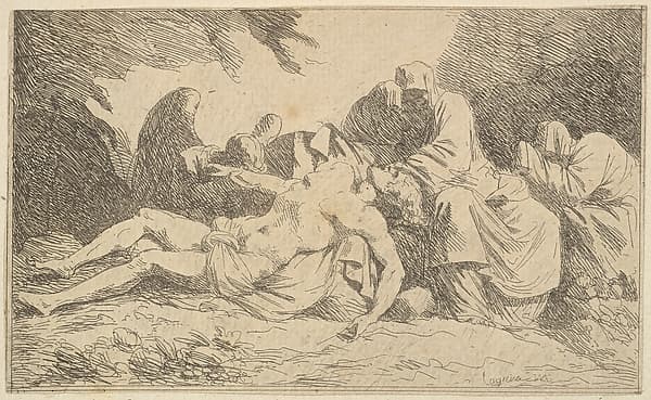 Le Christ au tombeau (The Entombment), by Jean Jacques Lagrenée